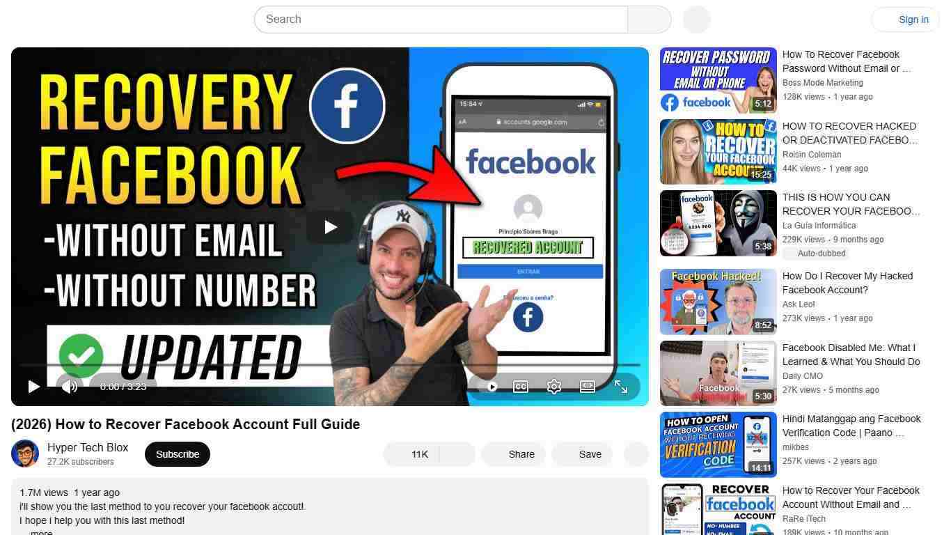 (2026) How to Recover Facebook Account Full Guide - YouTube