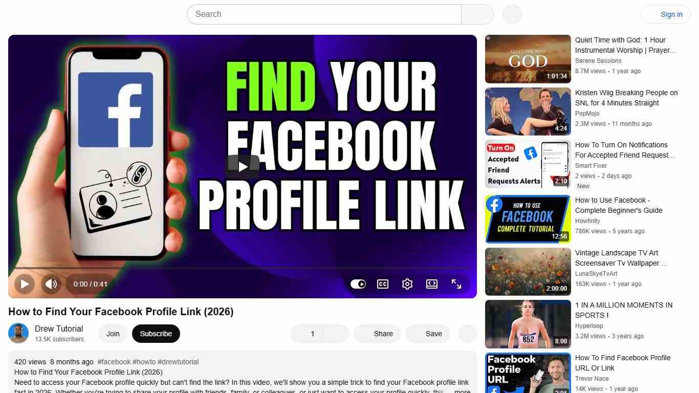 How to Find Your Facebook Profile Link (2026) - YouTube